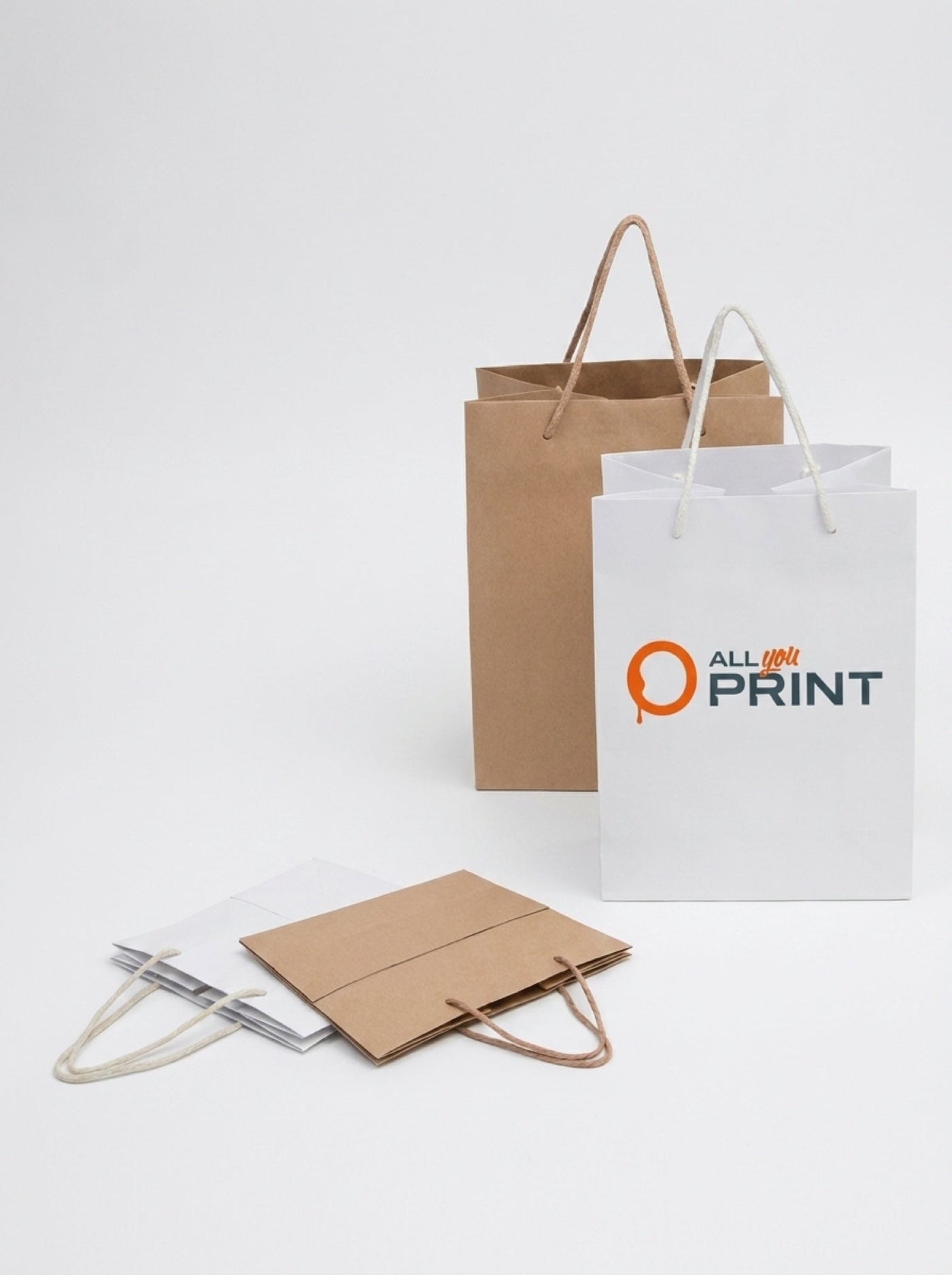AYP - Muster Kraftpapiertasche mit breitem Boden
