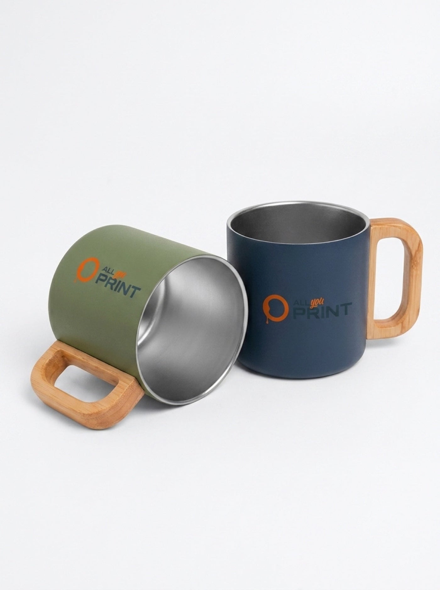 AYP - Muster Camping-Becher mit Holzhenkel, recycelt