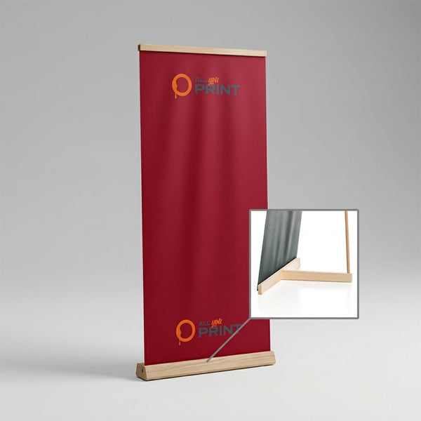 AYP - L-Banner Holz mit Magnetleisten, System inkl. Druck