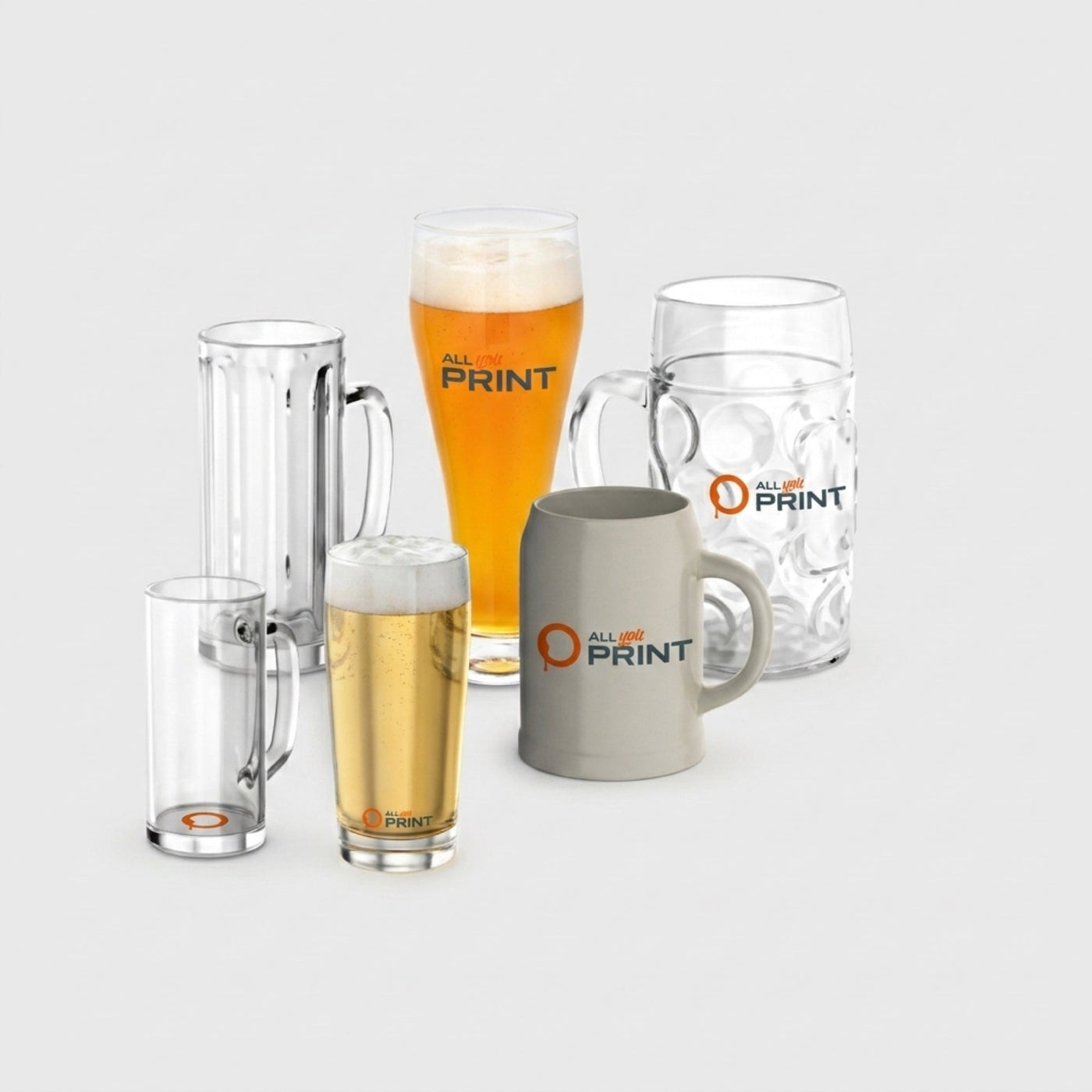 AYP - Muster Bierkrug und Bierglas