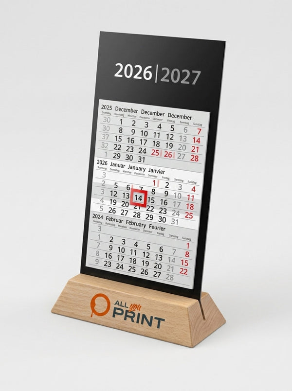 AYP - Tischkalender Buchenholz