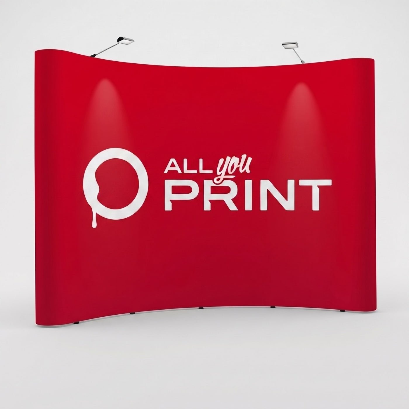 Faltdisplay Comfort gebogen, System inkl. Druck