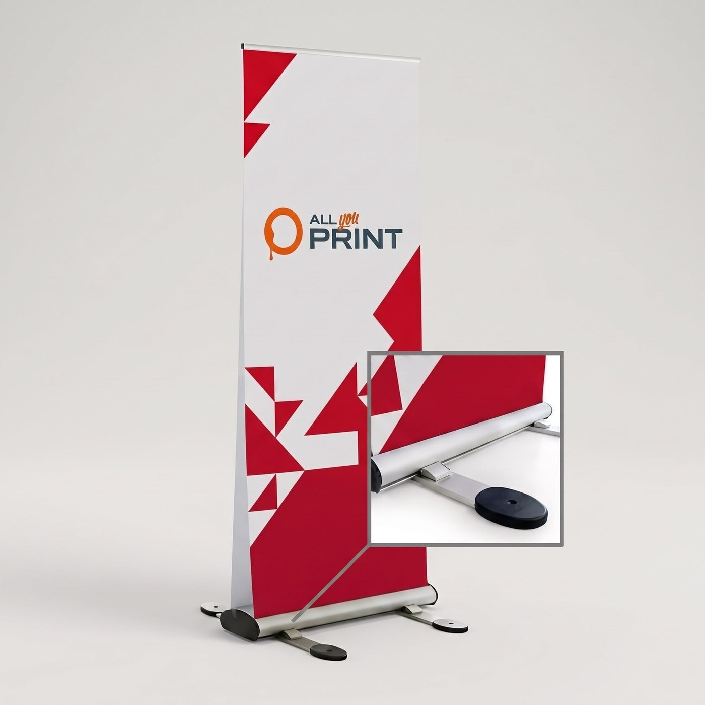 Roll-Up Duo Outdoor, System inkl. Druck