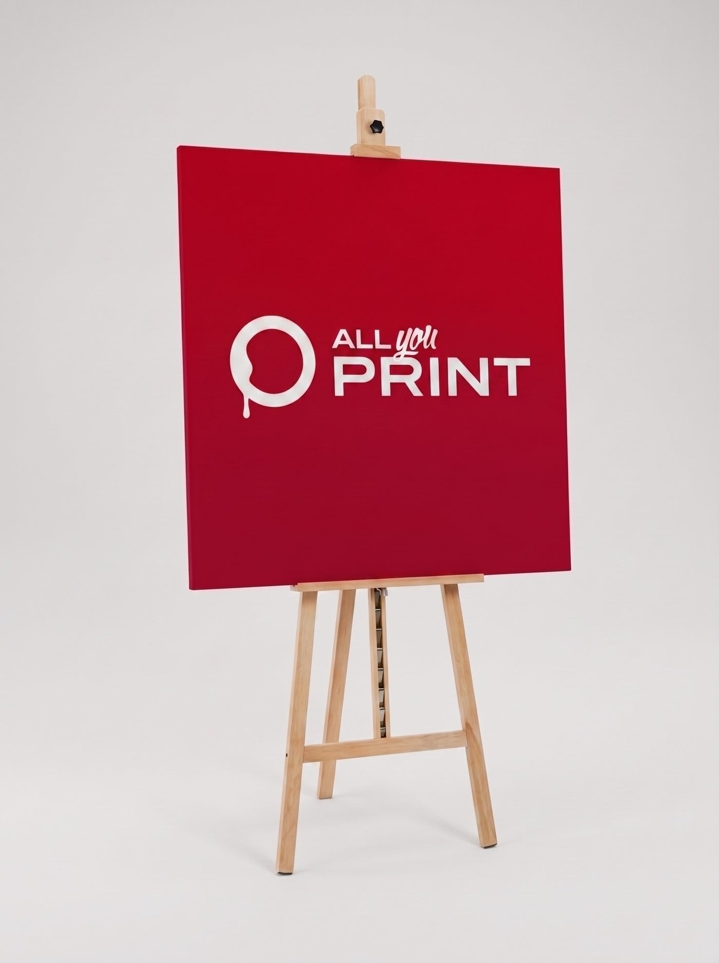 Wooden easel display, system incl. print