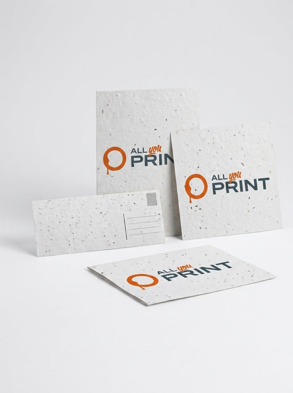 Cartes postales papier ensemencé