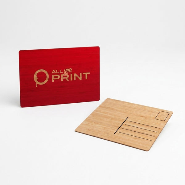 Postkarten aus Holz