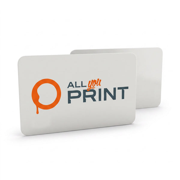 Cartes plastique blanches