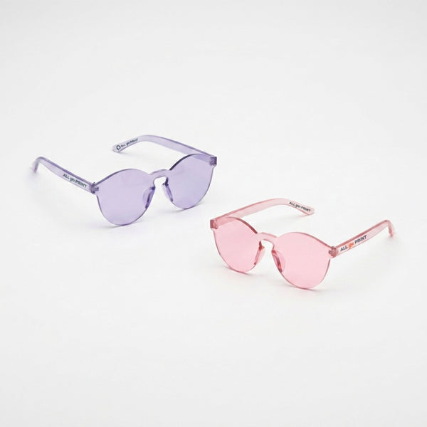Lunettes de soleil vintage transparentes