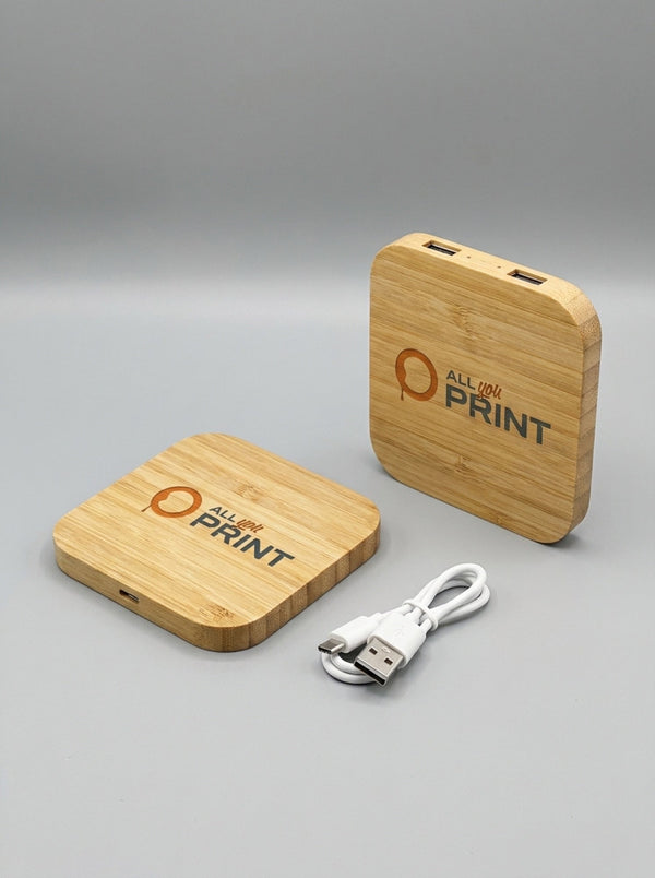 Chargeur sans fil bambou