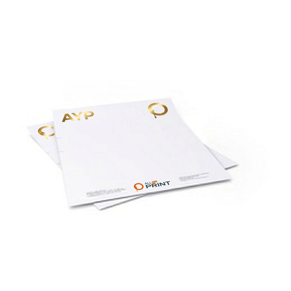 Papier à lettres avec anoblissement
