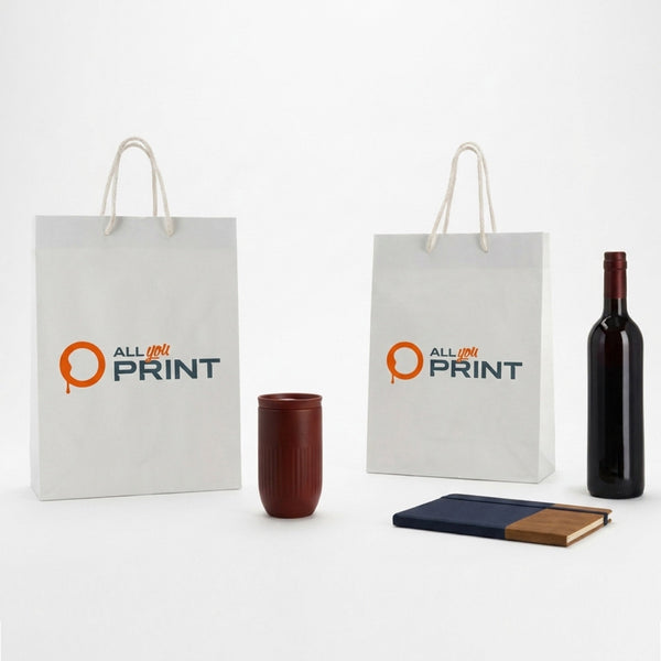 Sacs en papier avec cordon papier tressé