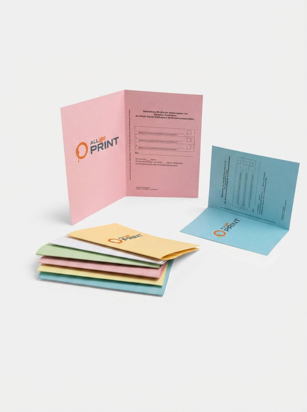 Bulletins de vote avec pli croisé