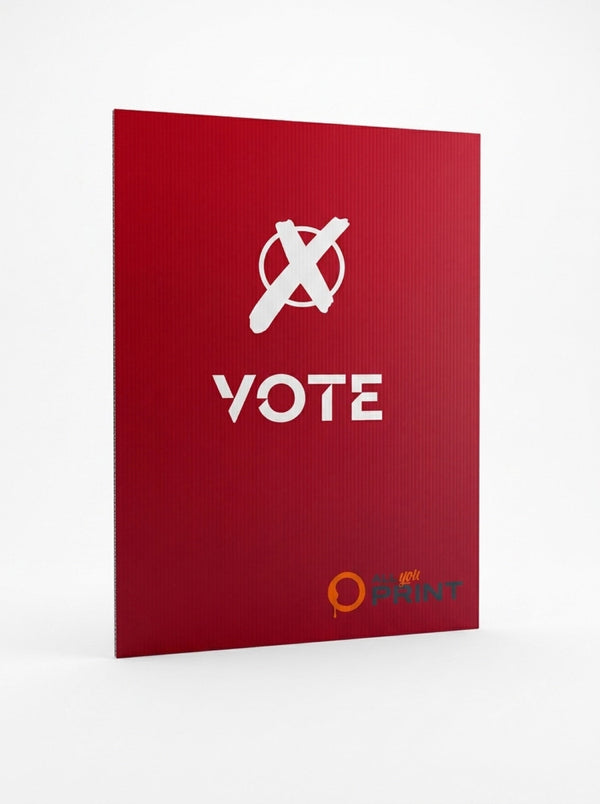 Affiches électorales en plaques alvéolaires