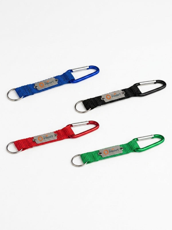 Porte-cles mousqueton avec cordon