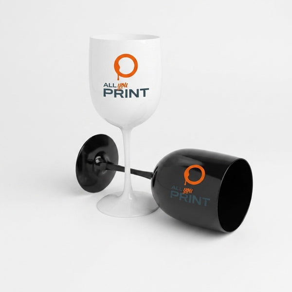 Verres à vin en plastique