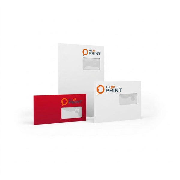 Enveloppes avec fenêtre à droite, autocollantes