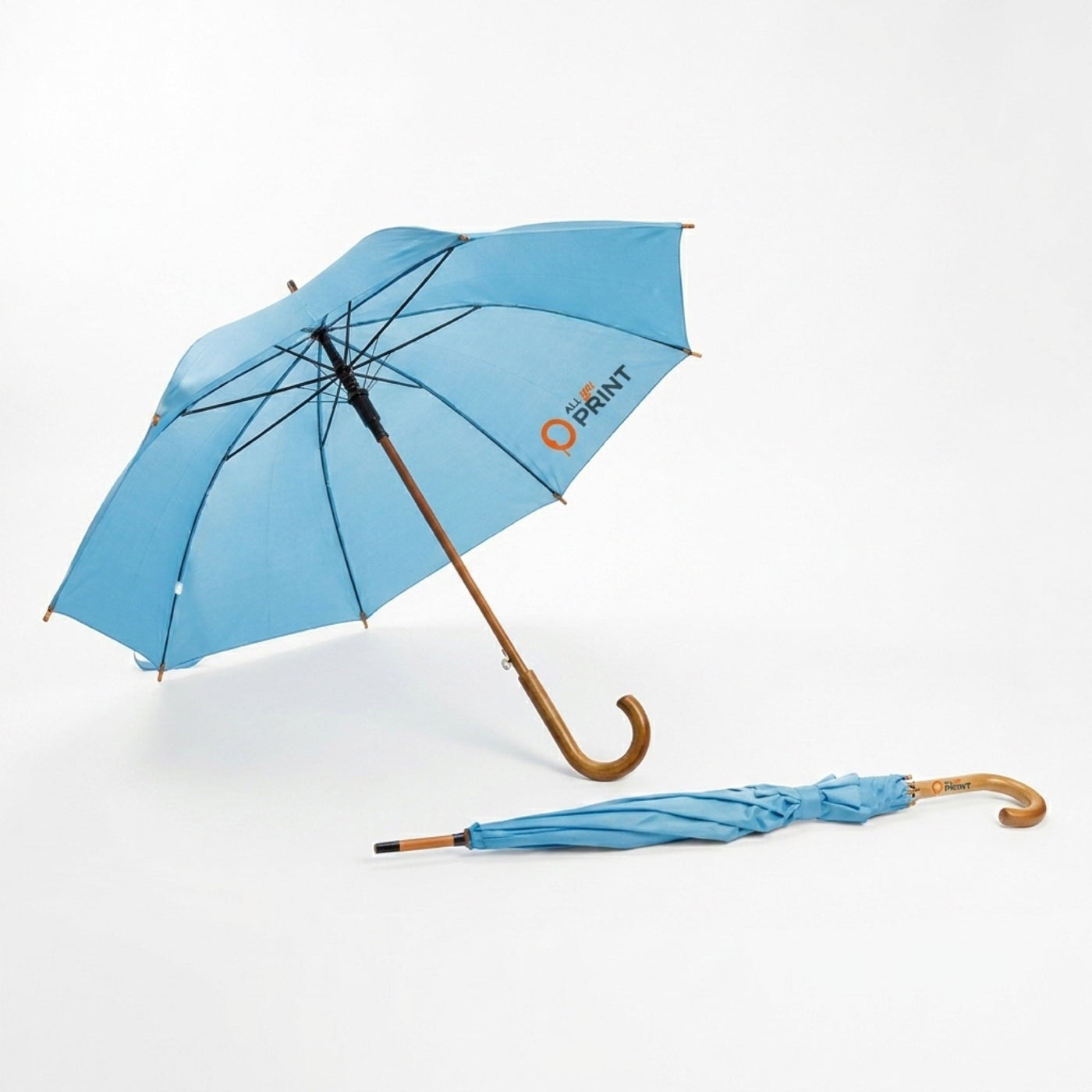 AYP - Muster Regenschirm mit Holzgriff