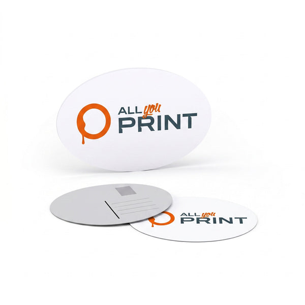 Postkarten, rund/oval