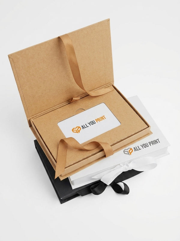 Boites cadeaux pour bons avec ruban