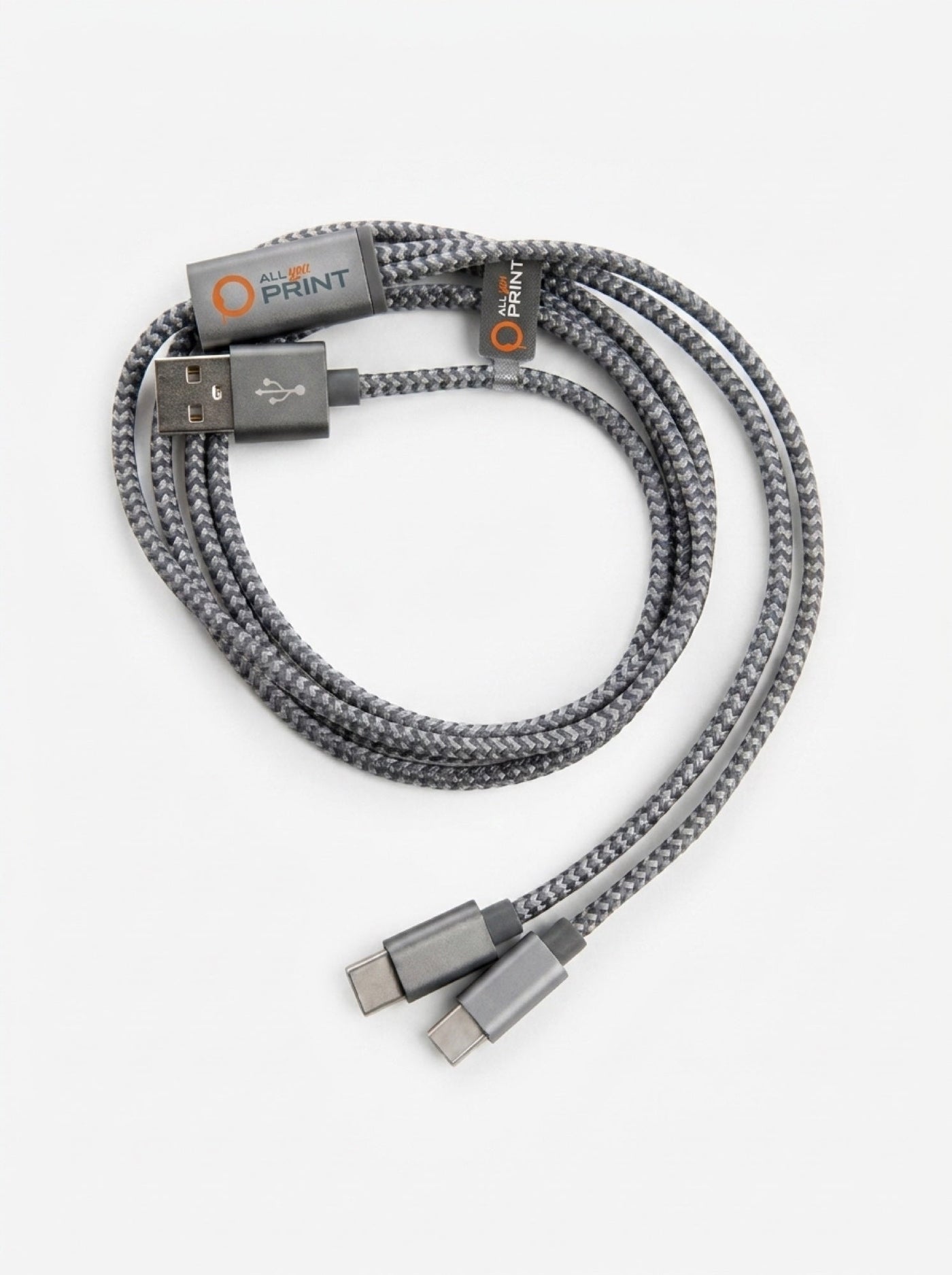 AYP - 3-in-1-Ladekabel, umwoben