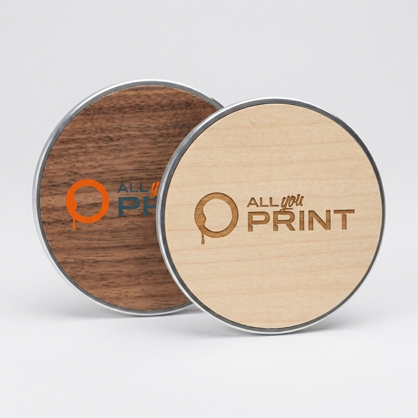 AYP - Wireless Charger Holz mit Alu-Rahmen