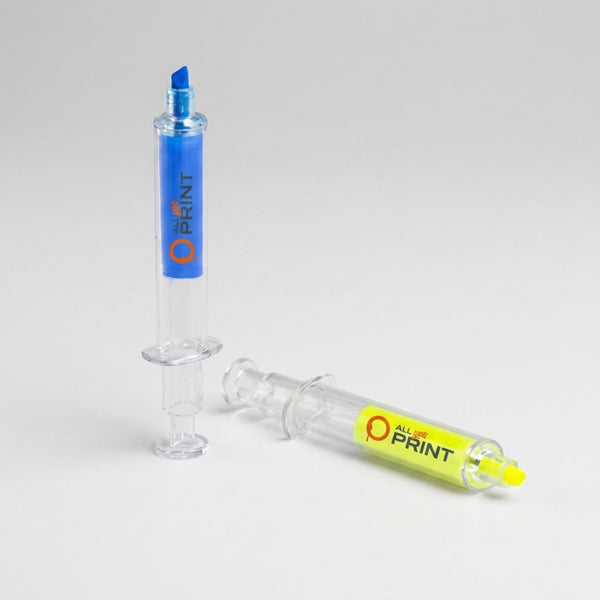 Muster Textmarker Spritze