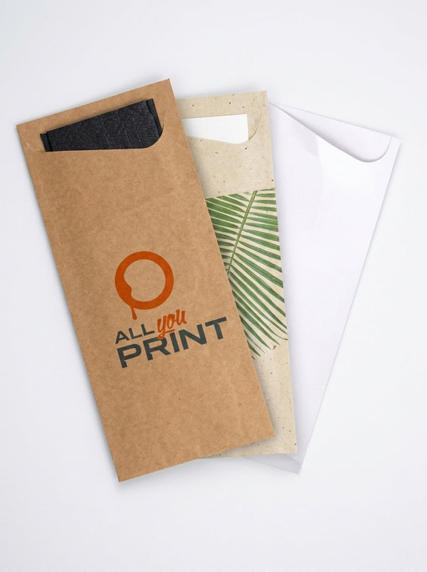 Pochettes a couverts en papier