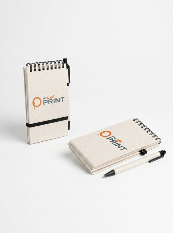 Blocs-notes en carton à lait recyclé avec stylo