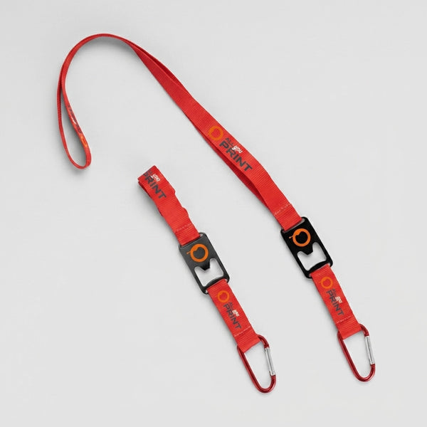 Lanyards avec mousqueton et décapsuleur