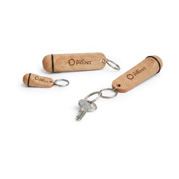 Échantillon porte-clés hôtel en bois de hêtre