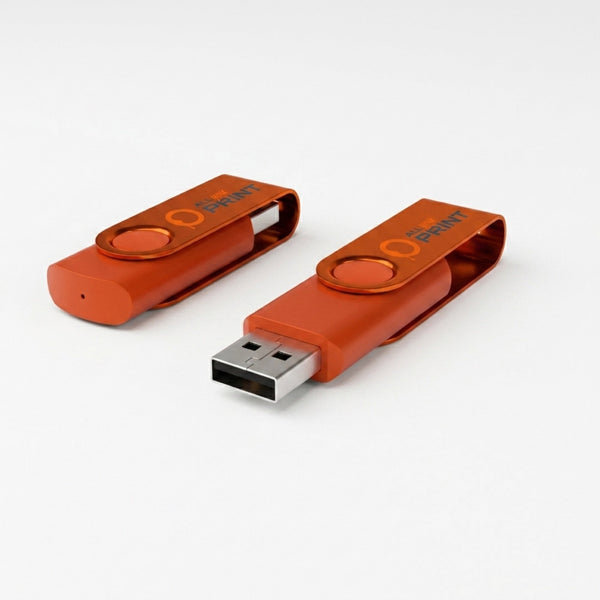 Clés USB avec étrier en aluminium, unicolores
