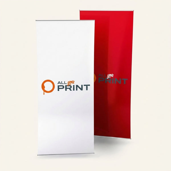 Deko-Banner einseitig bedruckt, System inkl. Druck
