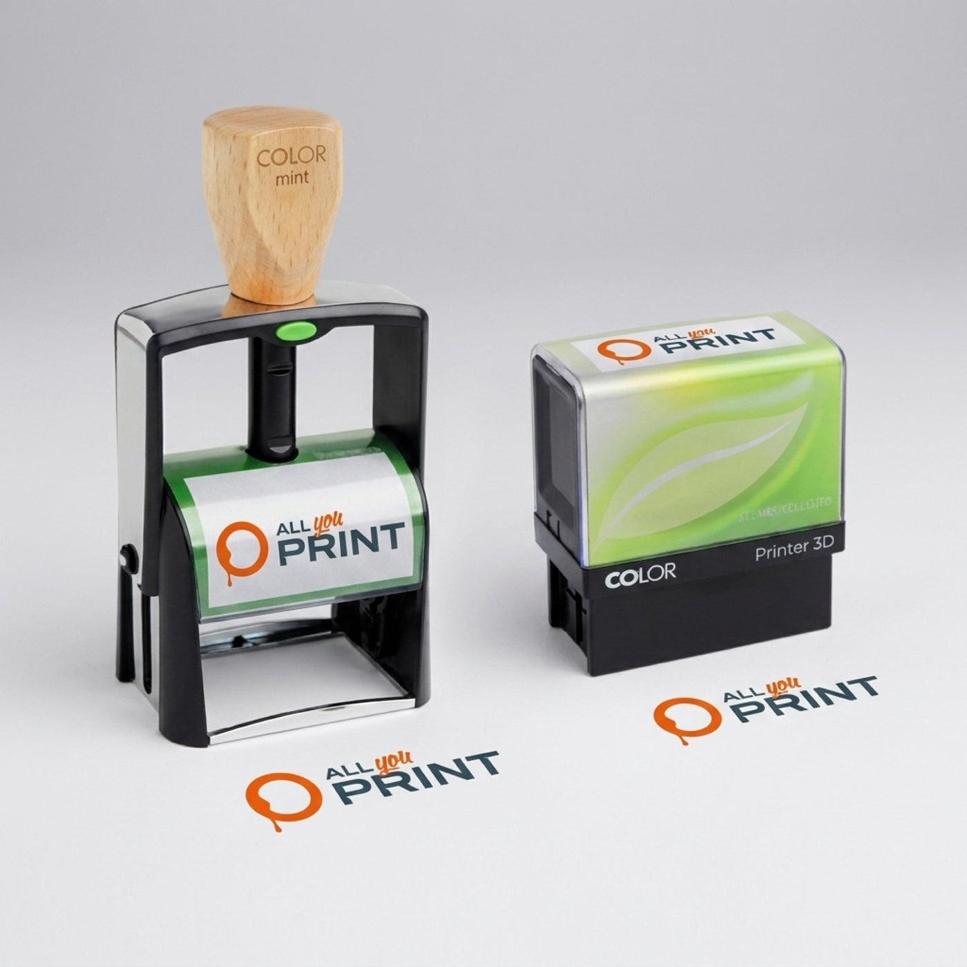 AYP - Stempel Green Line inkl. Textplatte und Stempelkissen