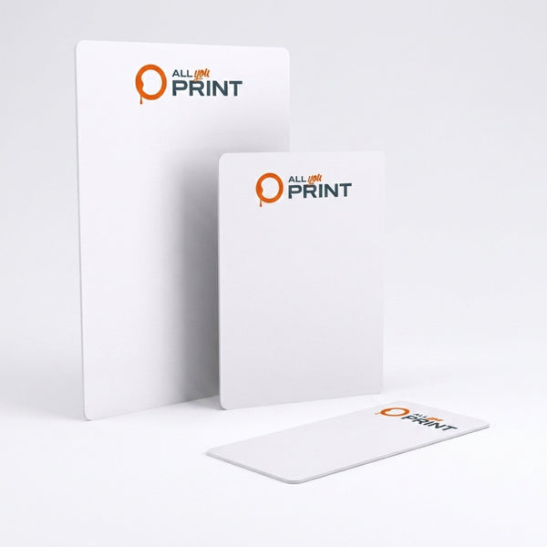 Menus sur plaques en mousse rigide