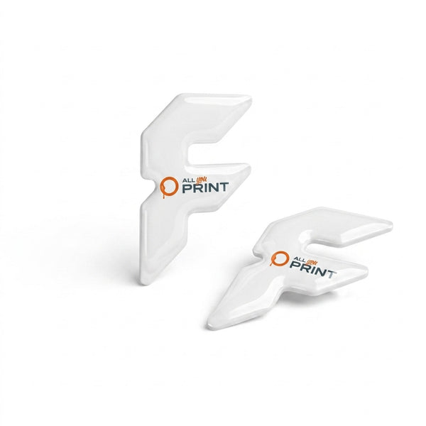Ansteckbuttons mit Doming in Freiform