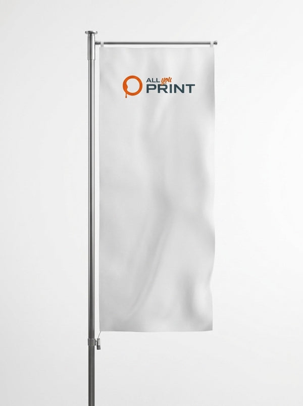 Drapeaux à hisser pour mâts avec potence au format souhaité