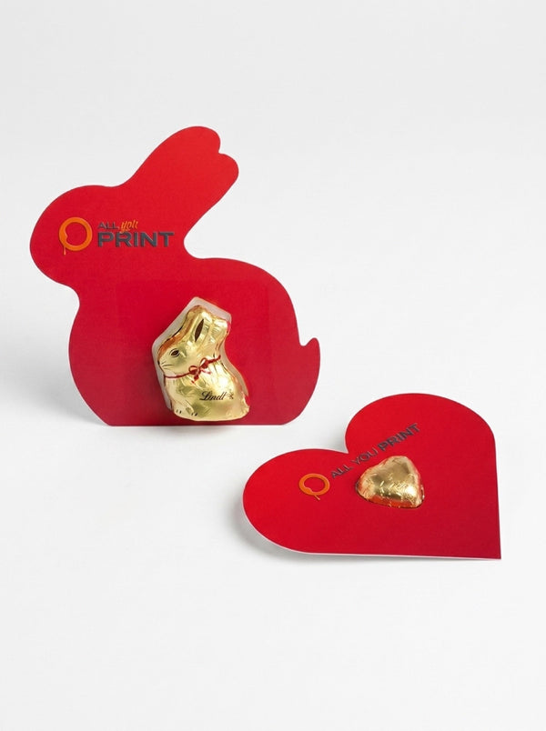 Grusskarten mit Lindt Schokolade