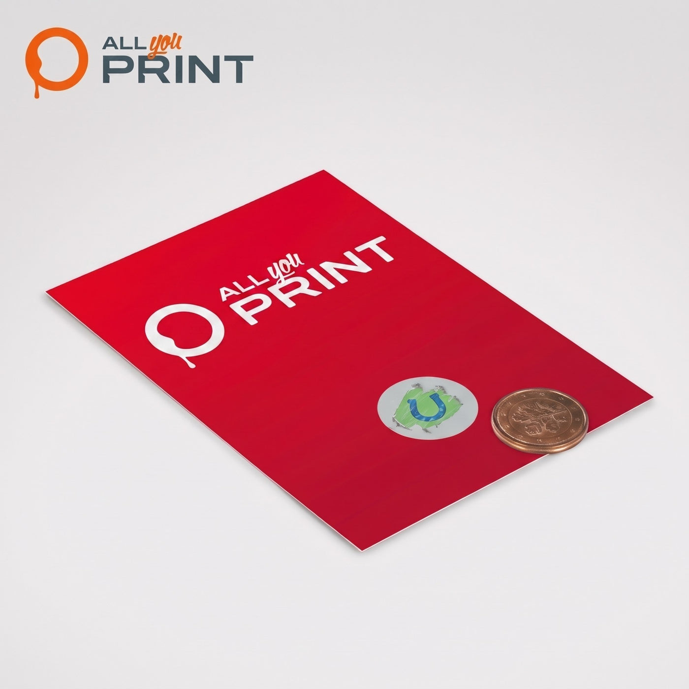 Flyer mit Rubbelfeldern mit vorgefertigtem Gewinnspiel
