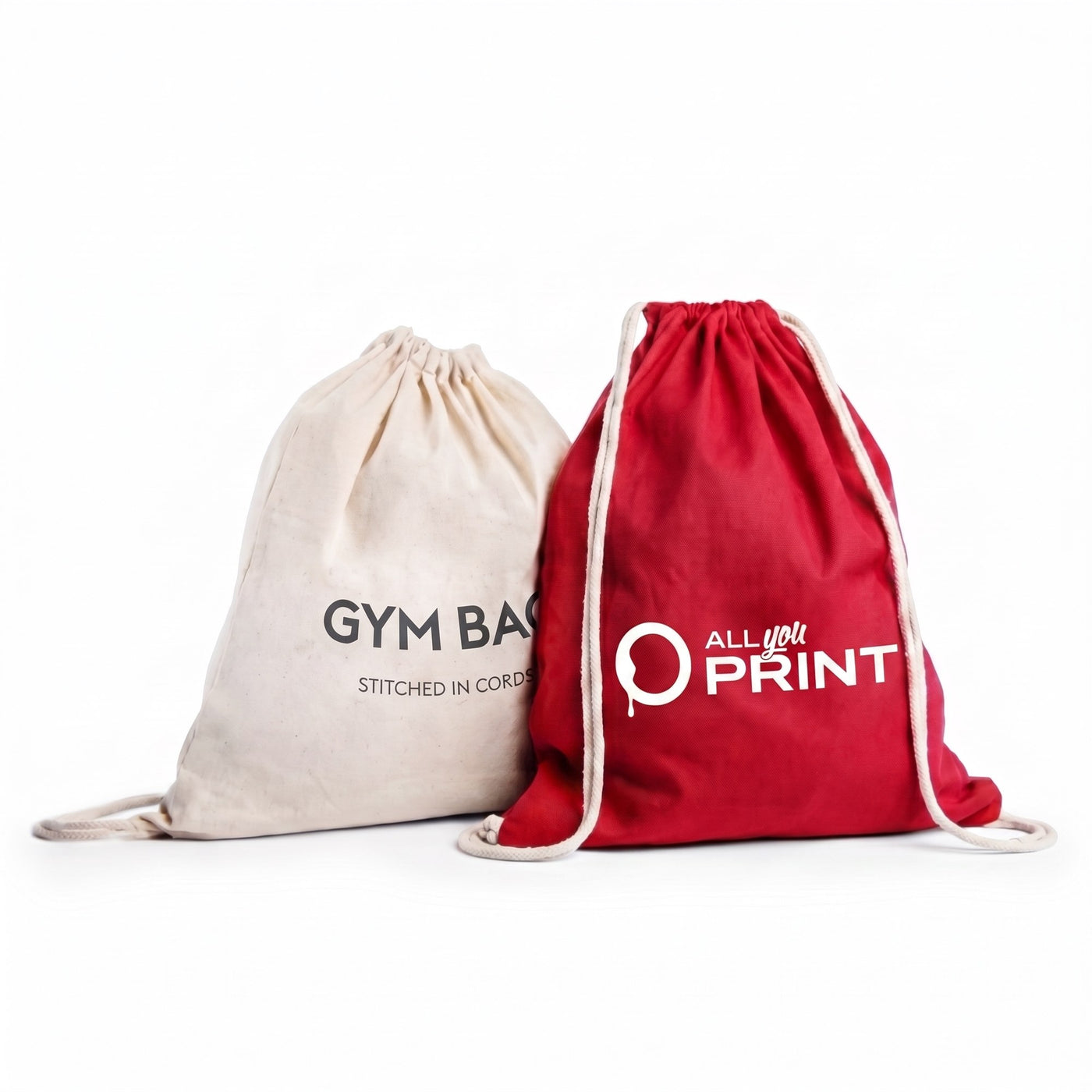 Drawstring bag cotton Basic