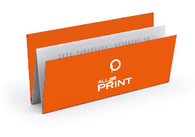 Falzflyer/Faltblätter, Treppenfalz