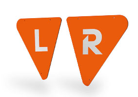 Fahrradwerbung aus Alu-Verbundplatten